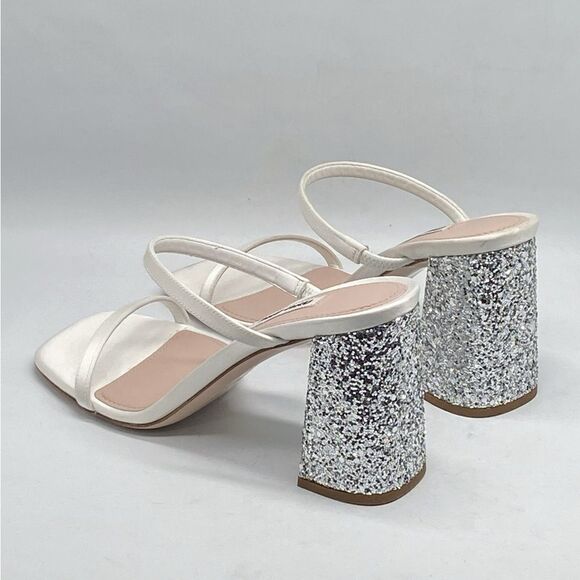 Miu Miu Glitter High Block Heel Sandals size 35 - Picture 6 of 16